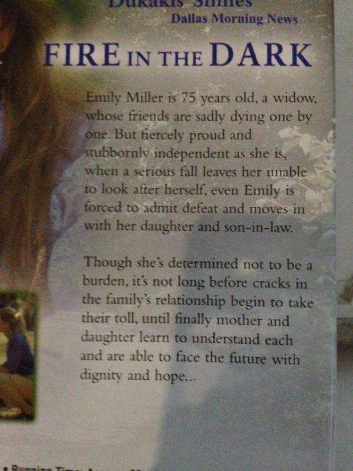 DVD - Fire In The Dark - Dukakis Wagner Stapleton