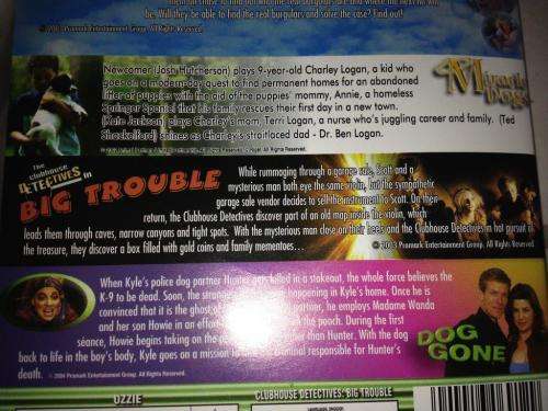 DVD - Family Greats 5 in 1 Dvd Ozzie Scavenger Hunt, Miracle Dogs Big Trouble, Dog Gone