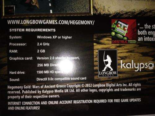 Pc - Hegemony Gold Wars of Ancient Greece