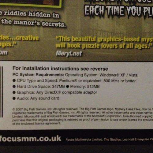 PC - Mystery Case File - Ravenhearst You Be The Detective - Hidden Object Game