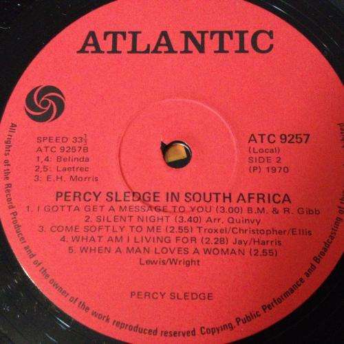 LP - Percy Sledge - In South Africa ATC 9257