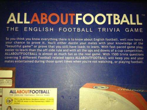 All About football - The English Football Trivia Game