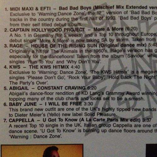 CD - Warning - Dance Zone - 15 Massive Club Remixes