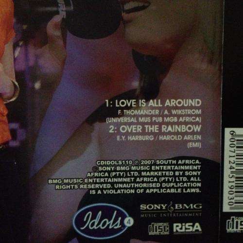 CD - Andriette - Love Is All Around (Idols 4) (Single)