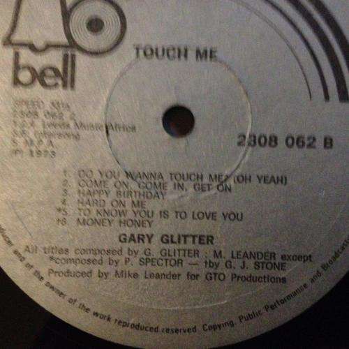 LP - Garry Glitter - Touch Me