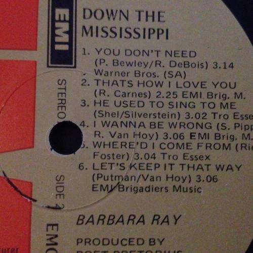 LP - Barbara Ray - Down The Mississippi