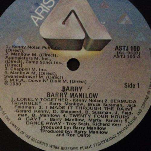 LP - Barry Manilow - Barry