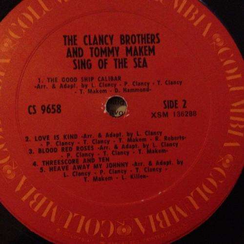 LP - The Clancy Brothers and Tommy Makem - Sing Of The Sea