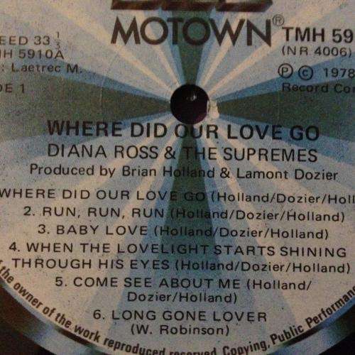 LP - Diana Ross & The Supremes - Where Did Our Love Go
