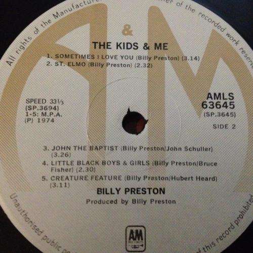 LP - Billy Preston - The Kids & Me