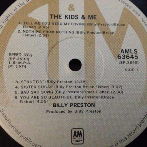 LP - Billy Preston - The Kids & Me