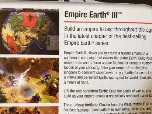 PC - Empire Earth III