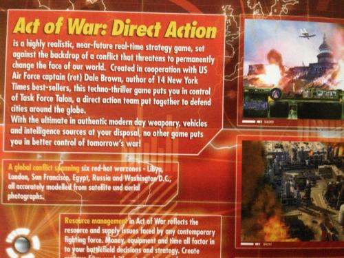 PC - Act of War Direct Action