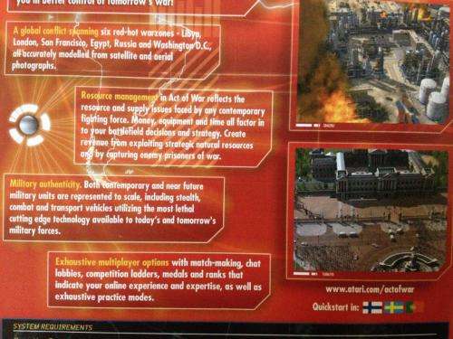 PC - Act of War Direct Action