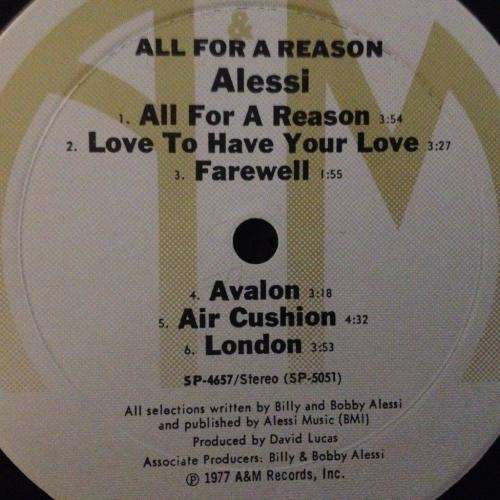 LP - Alessi - All For A Reason