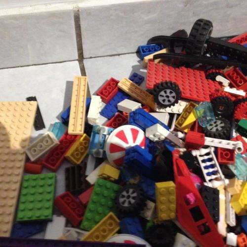 Job lot of Generic Lego Bricks 450+ pieces see pics (Tyco, Mega + others)