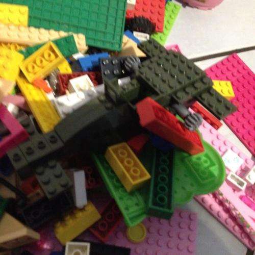 Job lot of Generic Lego Bricks 450+ pieces see pics (Tyco, Mega + others)