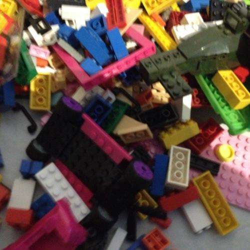 Job lot of Generic Lego Bricks 450+ pieces see pics (Tyco, Mega + others)