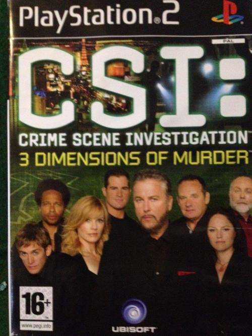 PS2 - CSI: Crime Scene Investigation 3 Dimensions of Murder