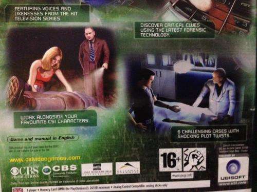 PS2 - CSI: Crime Scene Investigation 3 Dimensions of Murder