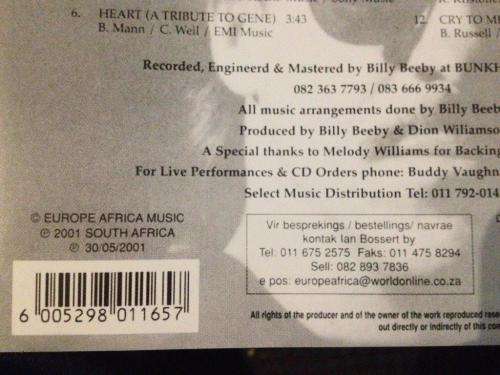CD - Dion Williamson  From The Heart (signed)