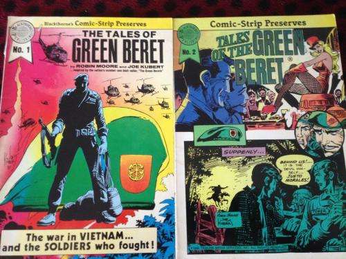 The Tales of The Green Beret - Issue No 1 & No 2 - Blackthorne Publishing 1st Issues