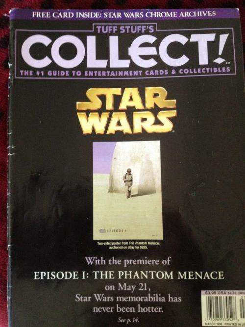 Tuff Stuff`s Collect March 1991. The #1 Guide to Entertainment Cards & Collectables  - Star Wars