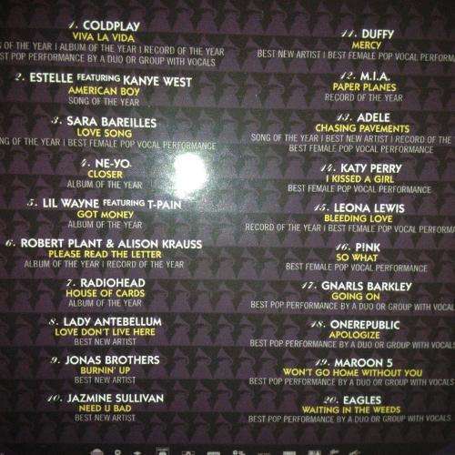 CD - Grammy Nominees 2009
