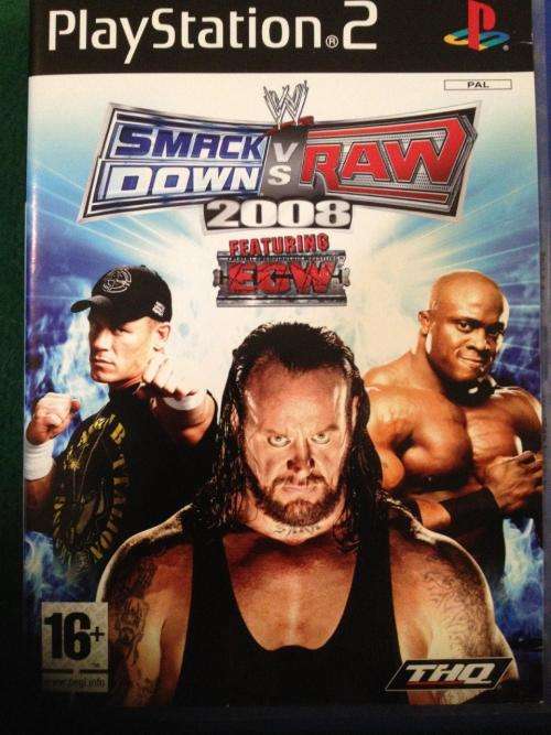 PS2 - Smack Down VS Raw 2008