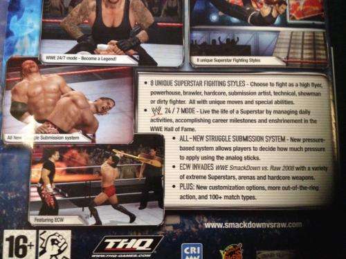 PS2 - Smack Down VS Raw 2008