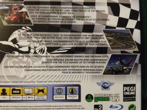 PS3 - SBK09 Superbike World Championship