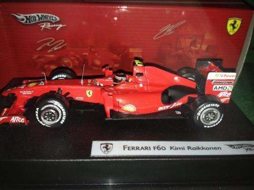 Hotwheels Racing - Pair of Ferrari`s F60 Felipe Massa & Kimi Raikkonen - 1:43 Scale