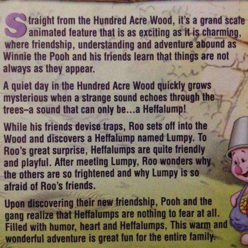 DVD - Pooh's Heffahump Movie