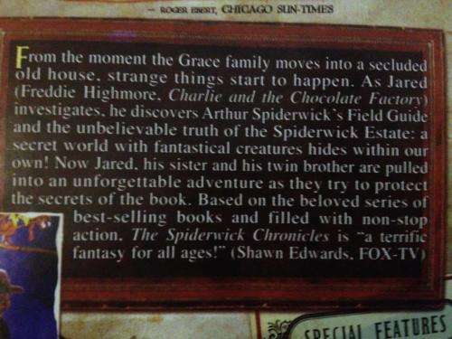 DVD - The Spiderwick Chronicles