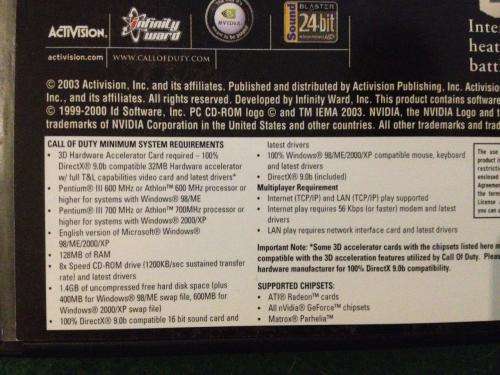 PC - Call of Duty