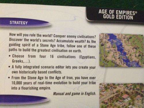 PC - Age Of Empires Gold Edition