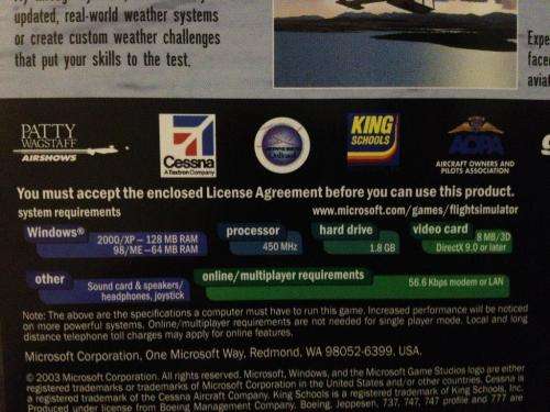 PC - Microsoft Flight Simulator 2004 A Century of Flight
