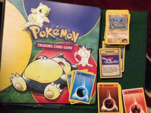 Job Lot: Pokemon Trading Cards (108) + Binder