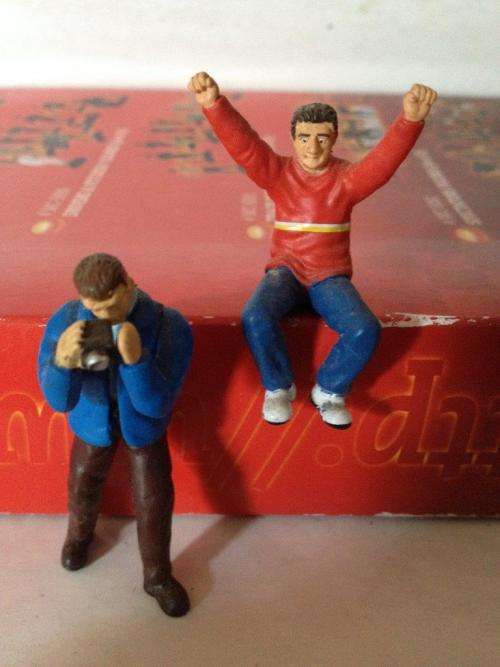 Lot 3 - seated + Standing 1:32 scale figures