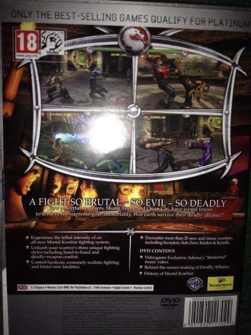 PS2 - Mortal Kombat - Deadly Alliance - Playstation 2