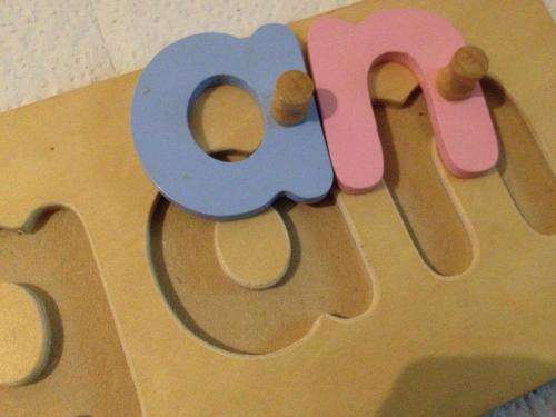 `Morgan` Wooden name set 42cm x 11cm
