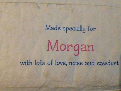 `Morgan` Wooden name set 42cm x 11cm