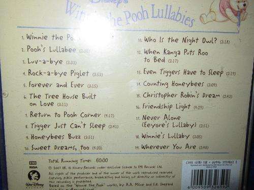 CD -  Disney's Winnie The Pooh Lullabies - Sweet Dreams from the 100 Acre Wood