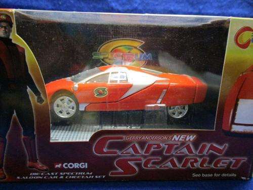 Corgi - Captain Scarlet - Corgi Diecast Spectrum Saloon Car and Cheetah Set 1:36?(NOS)