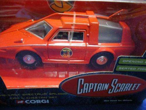 Corgi - Captain Scarlet - Corgi Diecast Spectrum Saloon Car and Cheetah Set 1:36?(NOS)