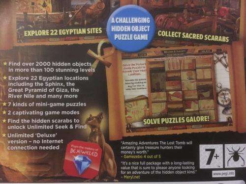 PC - Amazing Adventures The Lost Tomb - Hidden Object Game -