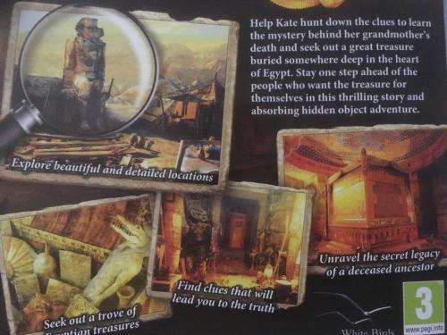 PC - The Secret Legacy - Discover an Egyptian Mystery - Hidden object Game