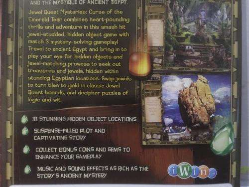 PC - Jewel Quest Mysteries - Curse of The Emerald Tear - Hidden Object Game
