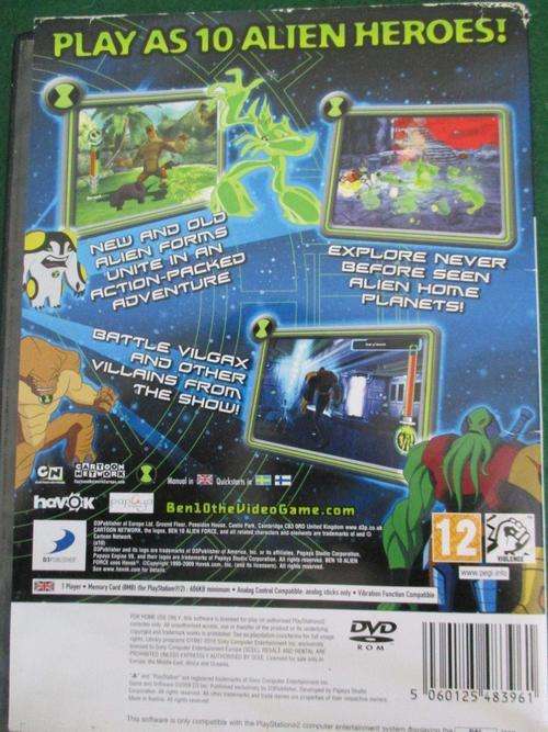 PS2 - Ben 10 Alien Force - Vilgax Attacks