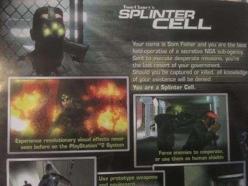 PS2 - Tom Clancy's Splinter Cell